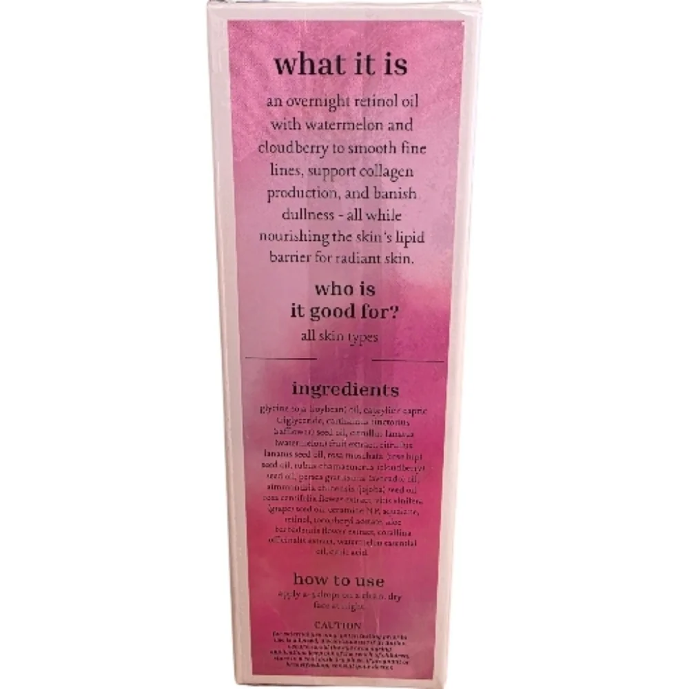 Dallas & James Skincare Co Watermelon Dream Overnight Retinol Oil 1 fl oz NEW - Picture 4 of 7